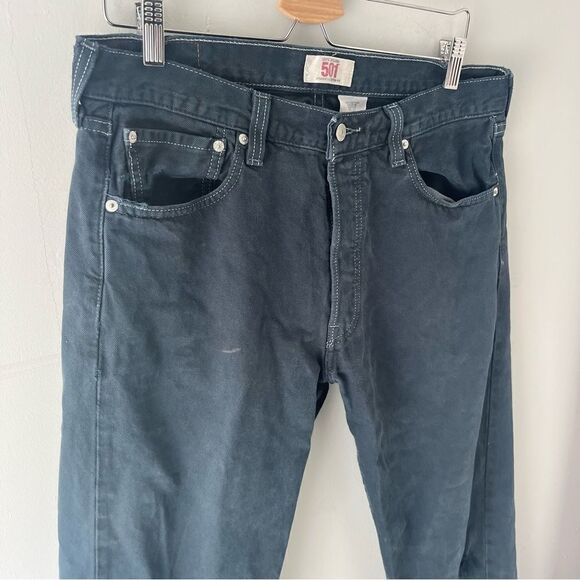 Levi’s Vintage Distressed Dark Turquoise Jean - Picture 2 of 6